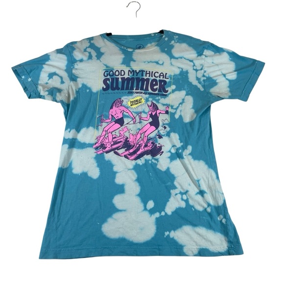 GMM Mythical store clothing tie dye tshirt water skiing fish heads men’s large - Picture 1 of 5